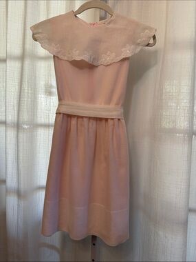 Girls Christian Dior Jeunesse Light Pink and White Formal Dress